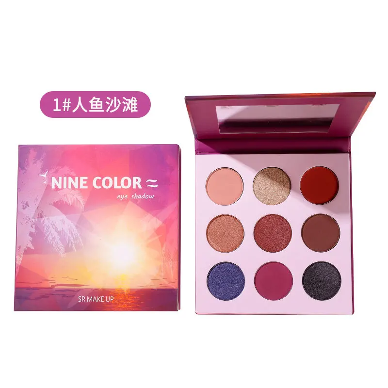9 цветов художественные матовые тени для век с естественным светом блестящие