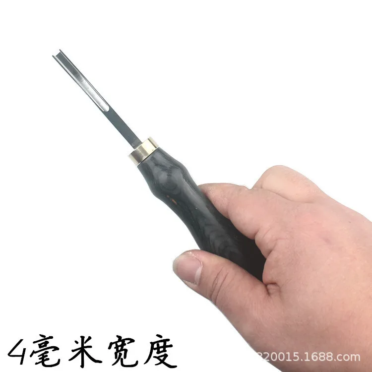 

Handmade Leather Sharpener Leather Craft Making Tool Wide-side Shovel Edge Shovel Leather Thinning Knife 4/6/8/10 mm