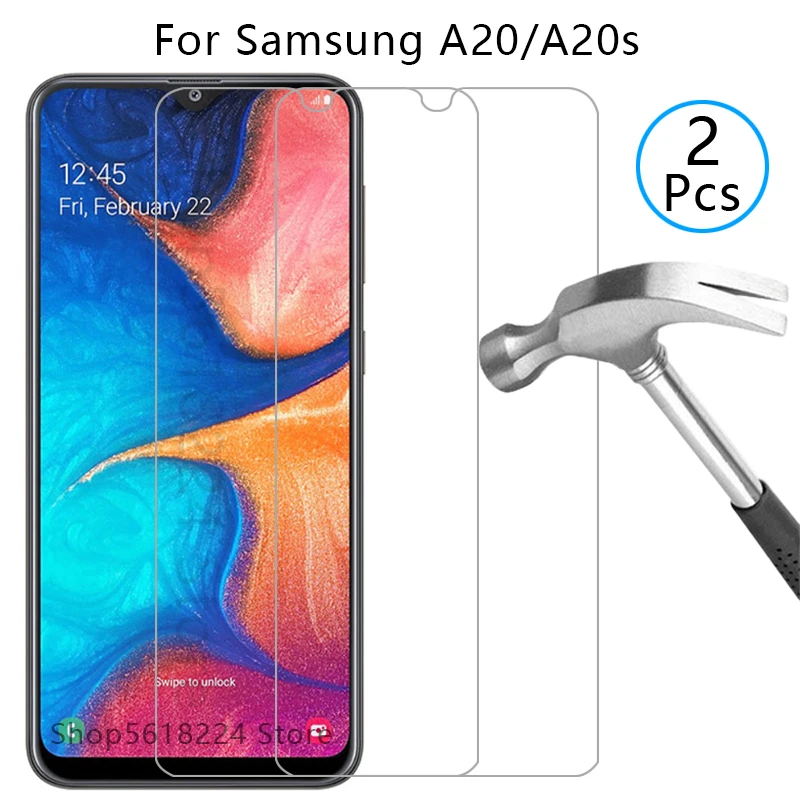 Чехол для samsung a20 a20s чехол из закаленного стекла galaxy a 20 s 20a защитный экрана