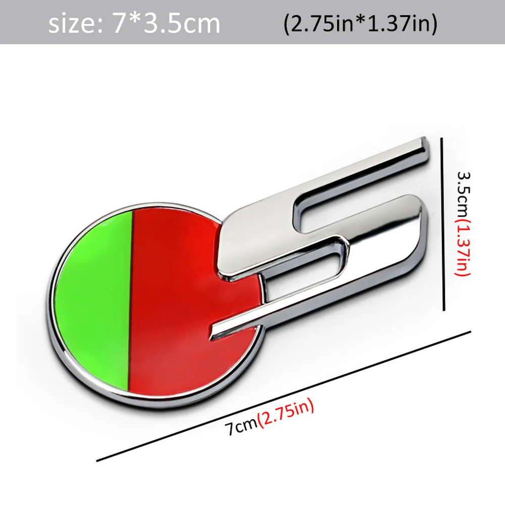 DSYCAR 1 шт. 3D металлический R S AWD автомобильный боковой брызговик задний багажник