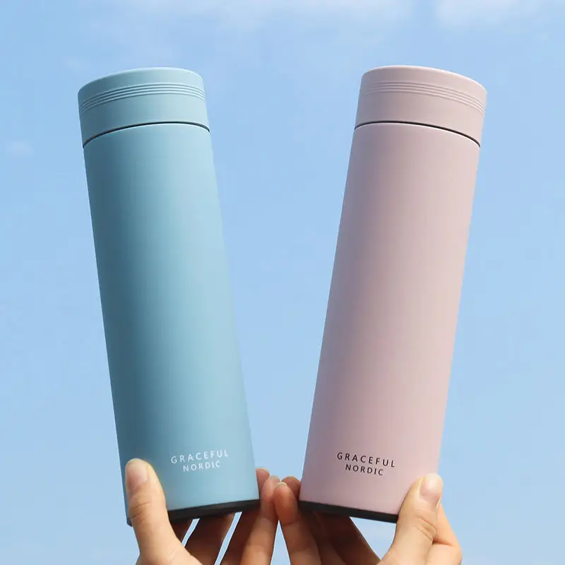 Простая деловая однотонная термос из нержавеющей стали герметичная уличная