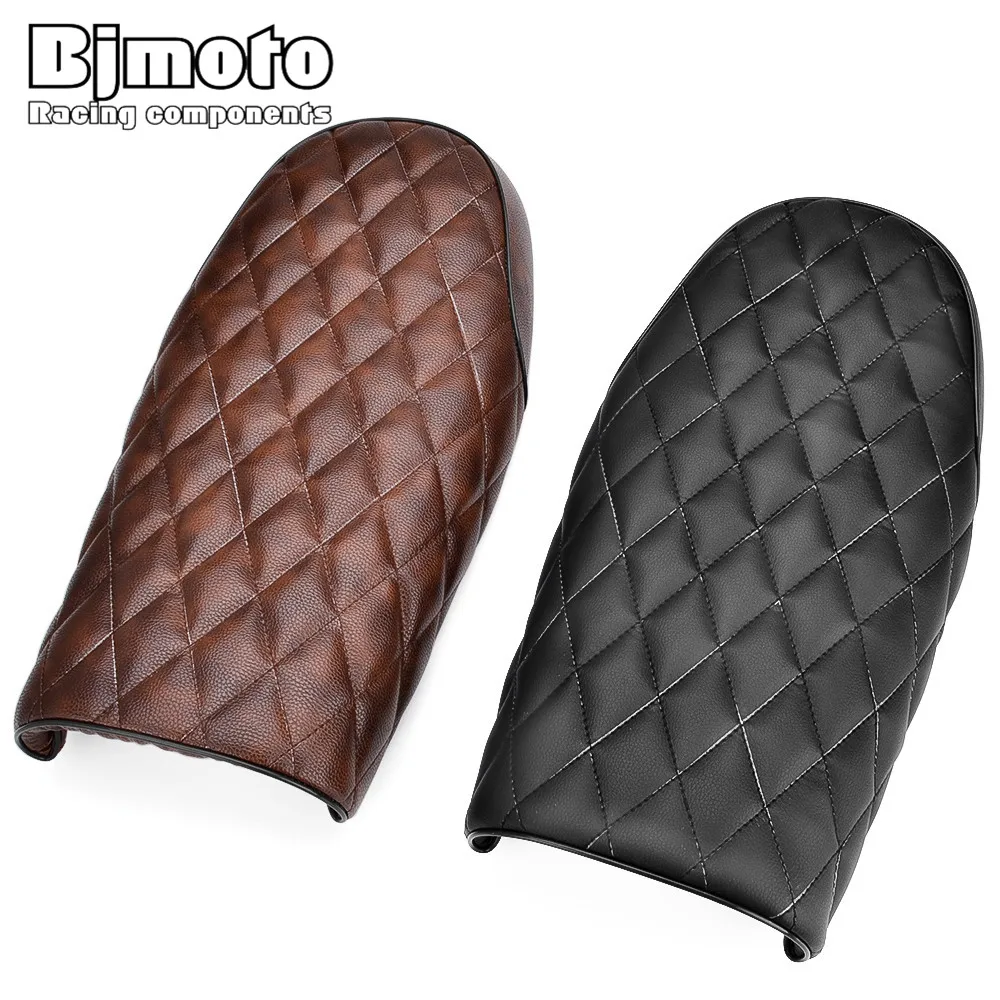 BJMOTO мотоцикл черный Винтаж кафе гонщик Подушка сиденья для Yamaha Honda Kawasaki кафе гонщик
