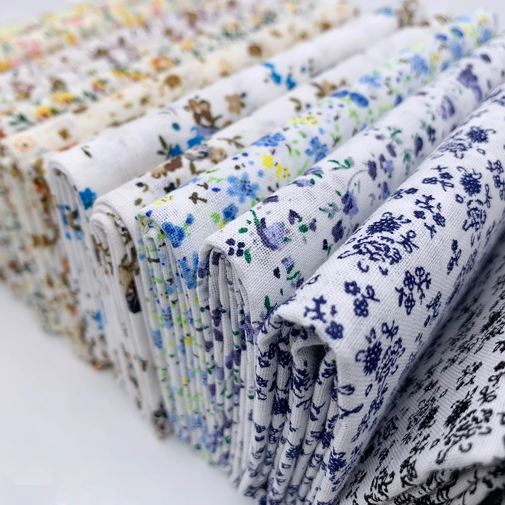 

SEWBATO 50x50cm 7pcs/lot Cotton Fabric Printed Cloth Sewing Quilting Fabrics For Patchwork Needlework DIY Doll Cloths Material