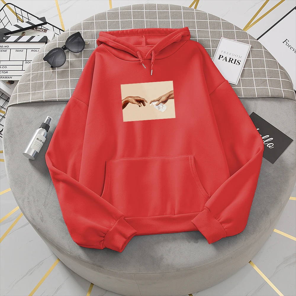 

Женская толстовка большого размера с принтом, с длинным рукавом