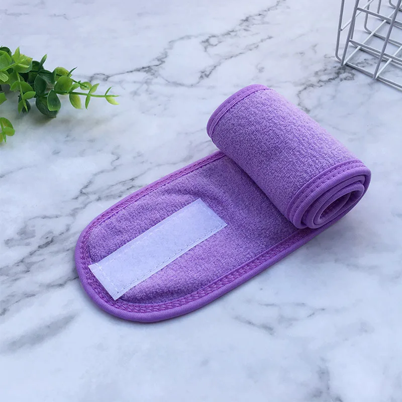 

Women Adjustable Shower Cap Bathroom Hairband Makeup Toweling Hair Wrap Wash Face Head Band Stretch Salon SPA Facial Headband