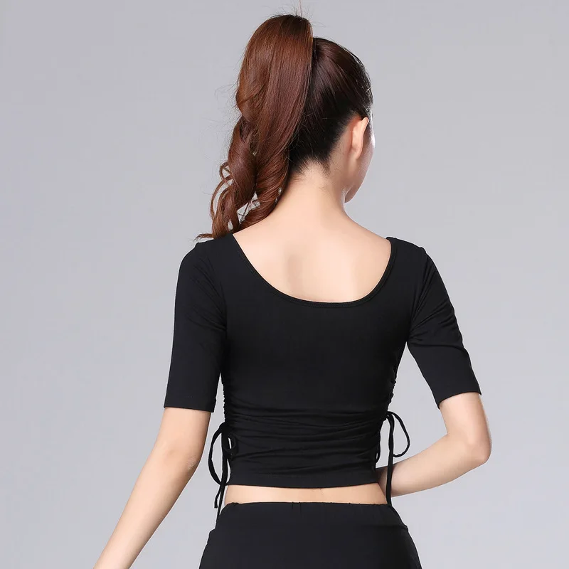 Топы для латиноамериканских танцев женщин женская летняя одежда тренировок