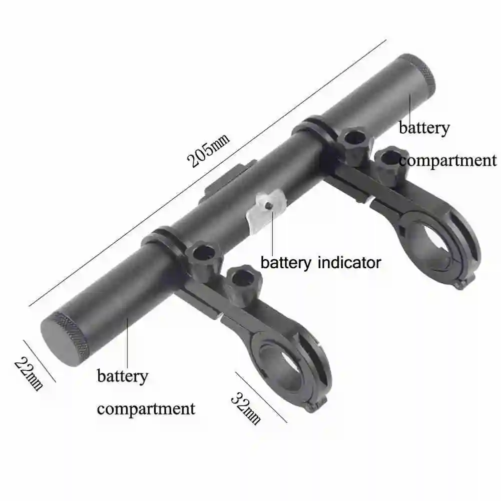 

Bicycle Handlebar Extension USB Rechargeable Bicycle Riding Equipment Flashlight Accessories Headlight Bracket U3A2