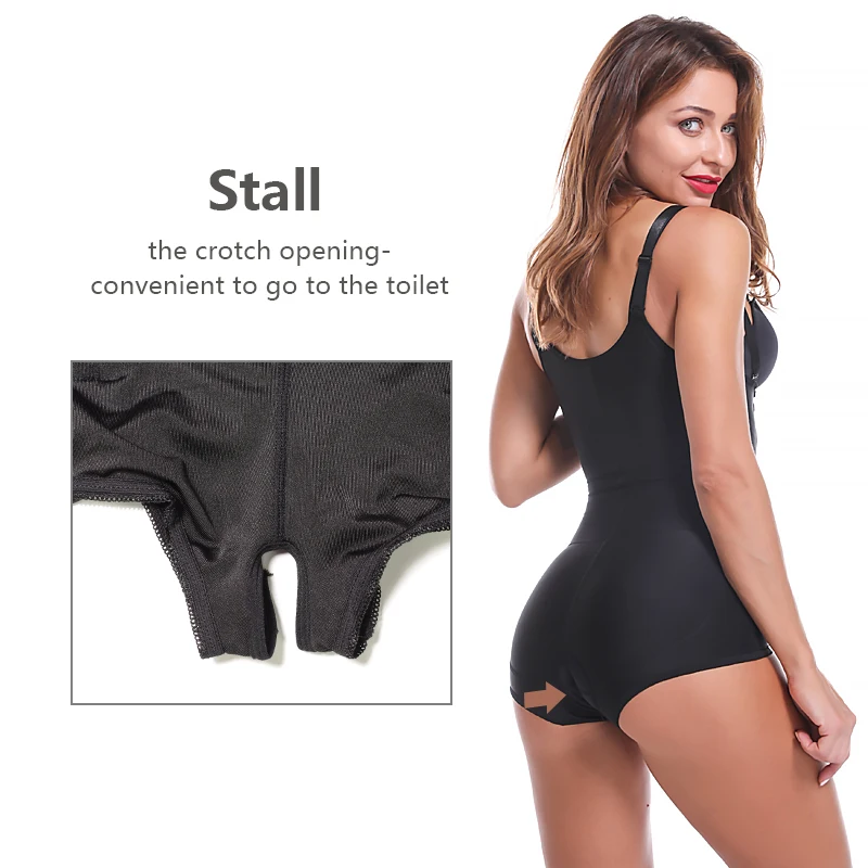 Plus Size Latex Women's Body Shaper Slimming Underwear Post Liposuction Girdle Clip Bodysuit Waist Shaper Reductoras Shapewear