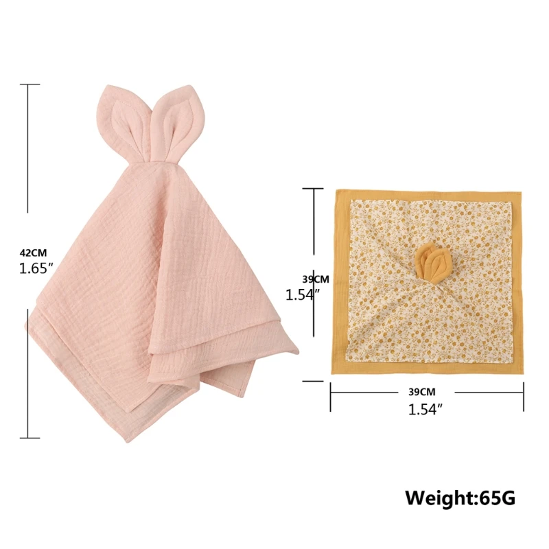 

Baby Cartoon Bunny Soothe Appease Towel Appease Doll For Newborn Soft Comforting Towel Sleeping Toy Saliva Towel Gift