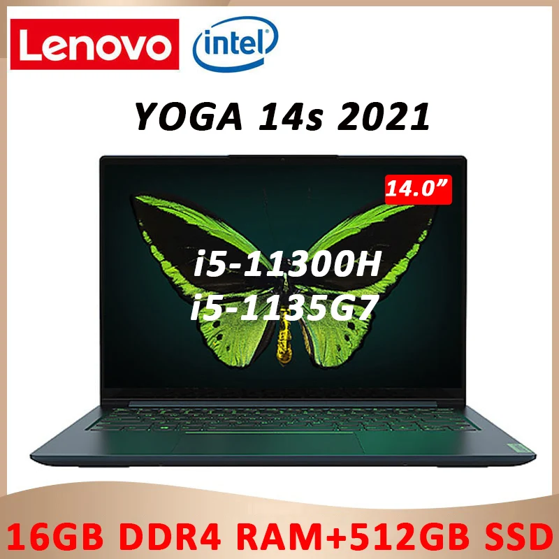 

Новый ультратонкий ноутбук Lenovo YOGA 14s, 2021 дюйма, 16 ГБ ОЗУ, 512 Гб SSD, сенсорный экран IPS