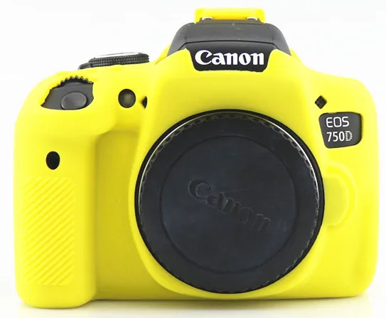 EOS 750D T6i Yellow Камера чехол средства ухода за кожей для SONY A9 A7 III A7R III однообъективной зеркальной камеры Canon EOS титановый Электролитный электрод со случайно выбранным R 250D 5D Mark III IV 5D3 5D4 3000D 4000D 800D 750D SL3 T6i T7i - Цвет: EOS 750D T6i Yellow