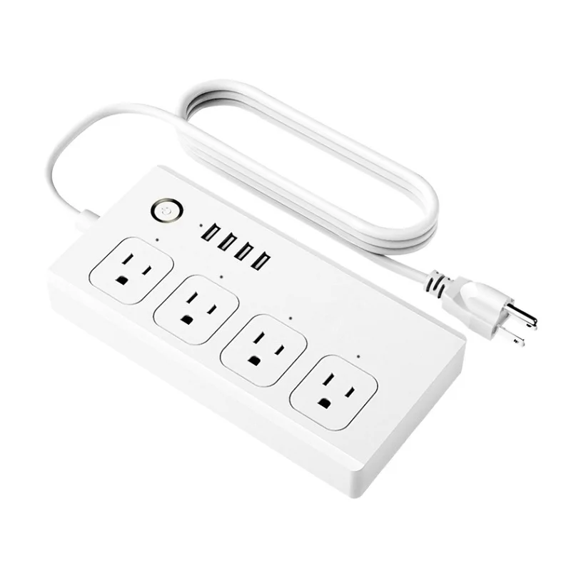 

Denk modo Smart WiFi Power Strip Surge Protector AC Plug Outlets Smart Sockets with USB Remote Control For Tuya APP