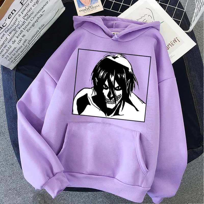 

Attack On Titan Anime Hoodie Oversized Streetwear Women/Men Spring Harajuku Long Sleeve Clothes Unisex