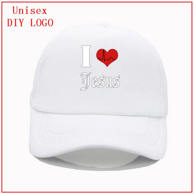 I love Jesus/белые кепки для мужчин бейсболки Панама шапки женщин крутые трендовые