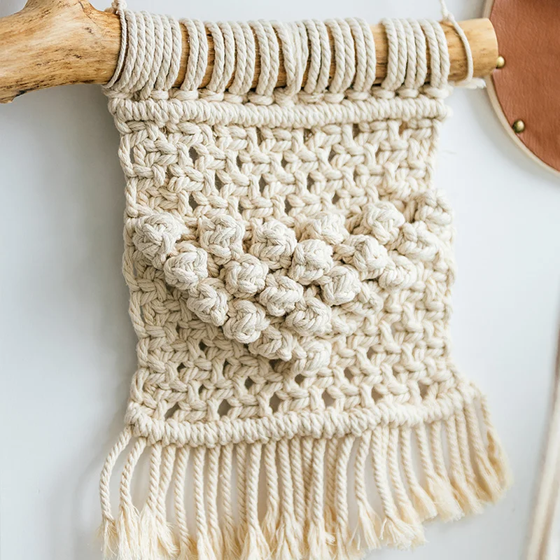 Макраме настенный подвесной скандинавский гобелен Ins украшение для стен сделай