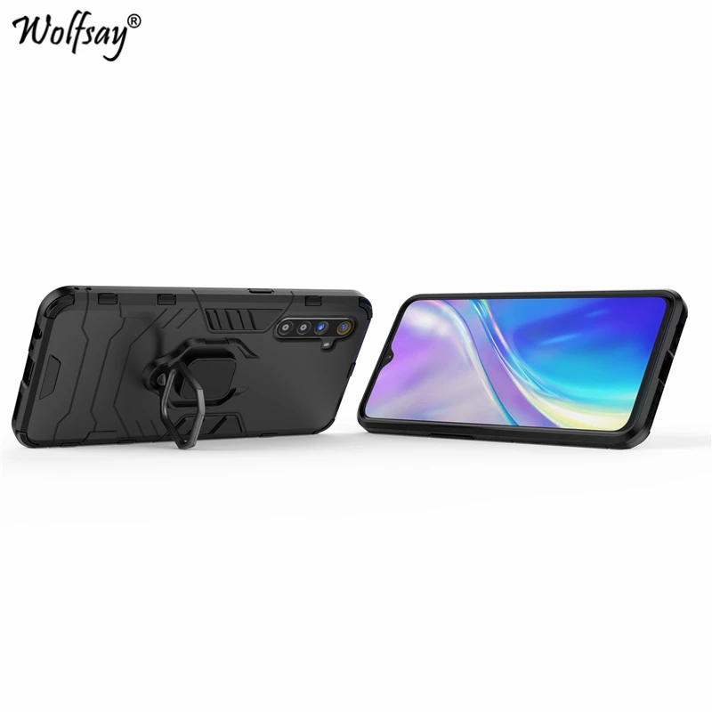 Для Realme XT чехол противоударный защитный металлический держатель для пальца чехол для телефона для Realme XT X2 защитный чехол Realme XT X2 K5 730G