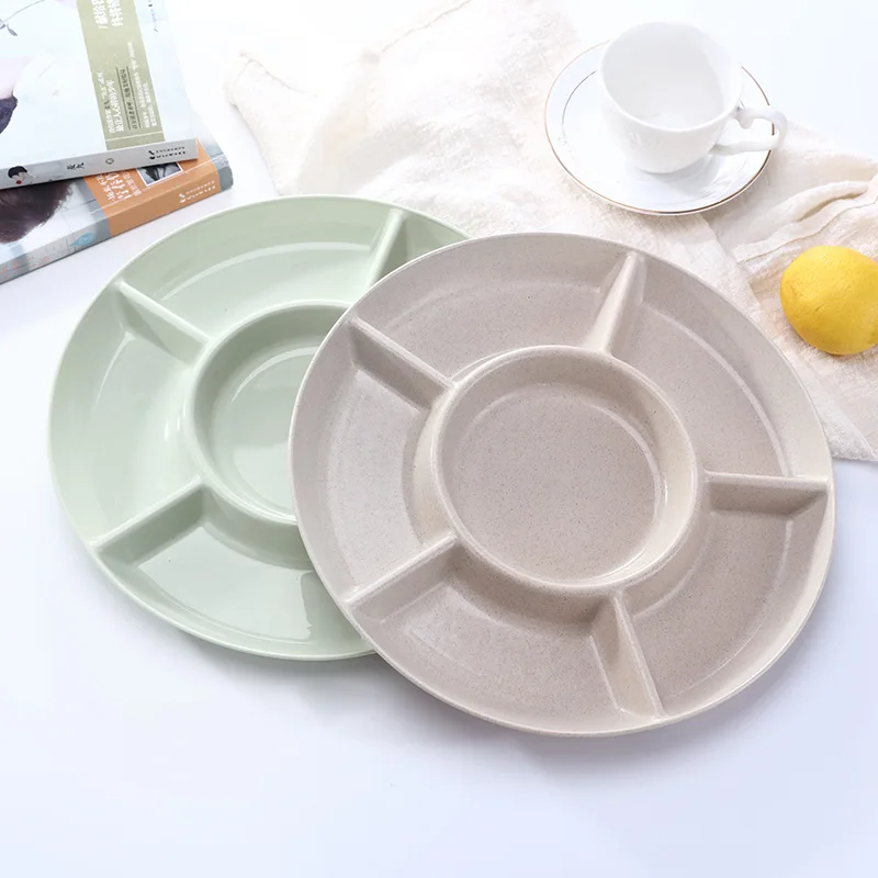 

6-Compartment Food Storage Tray Dried Fruit Snack Plate Appetizer Serving Platter For Party Candy Pastry Nuts Dish Kitchen Tools