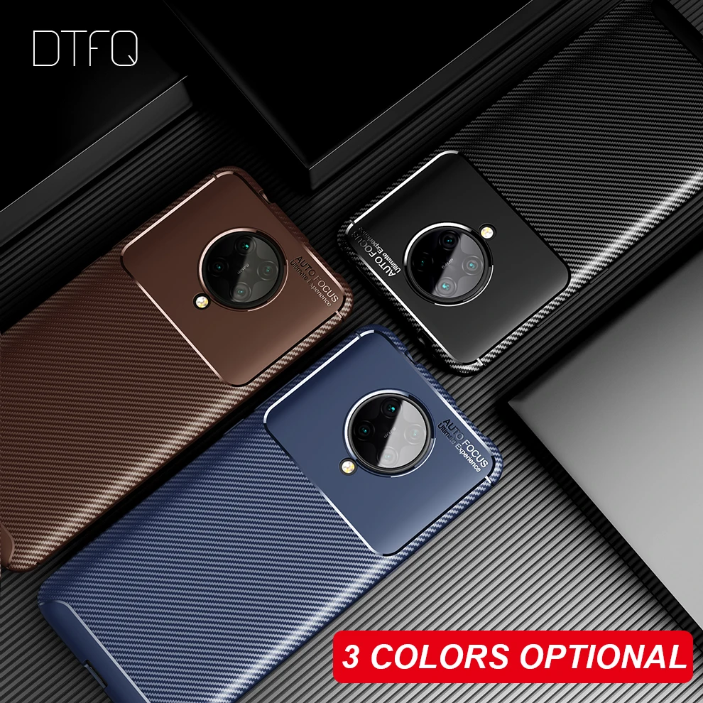 

For Redmi K30 Pro Case K30 Pro Zoom K20 Pro Soft Carbon Fiber Matte Cover Shockproof Silicone Case for Xiaomi Mi 9T 9T Pro