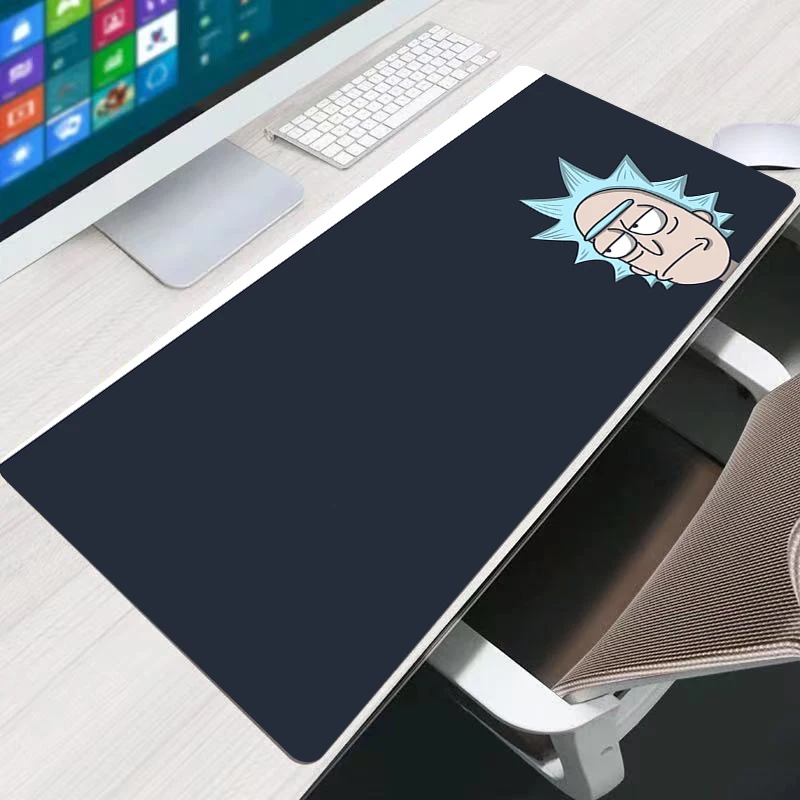 

Rick Morty Large Mouse Pad Persian Carpet Laptop Pc Gamer Keyboard Mousepad Edge White Tassel Rubber Table Mat for Pet