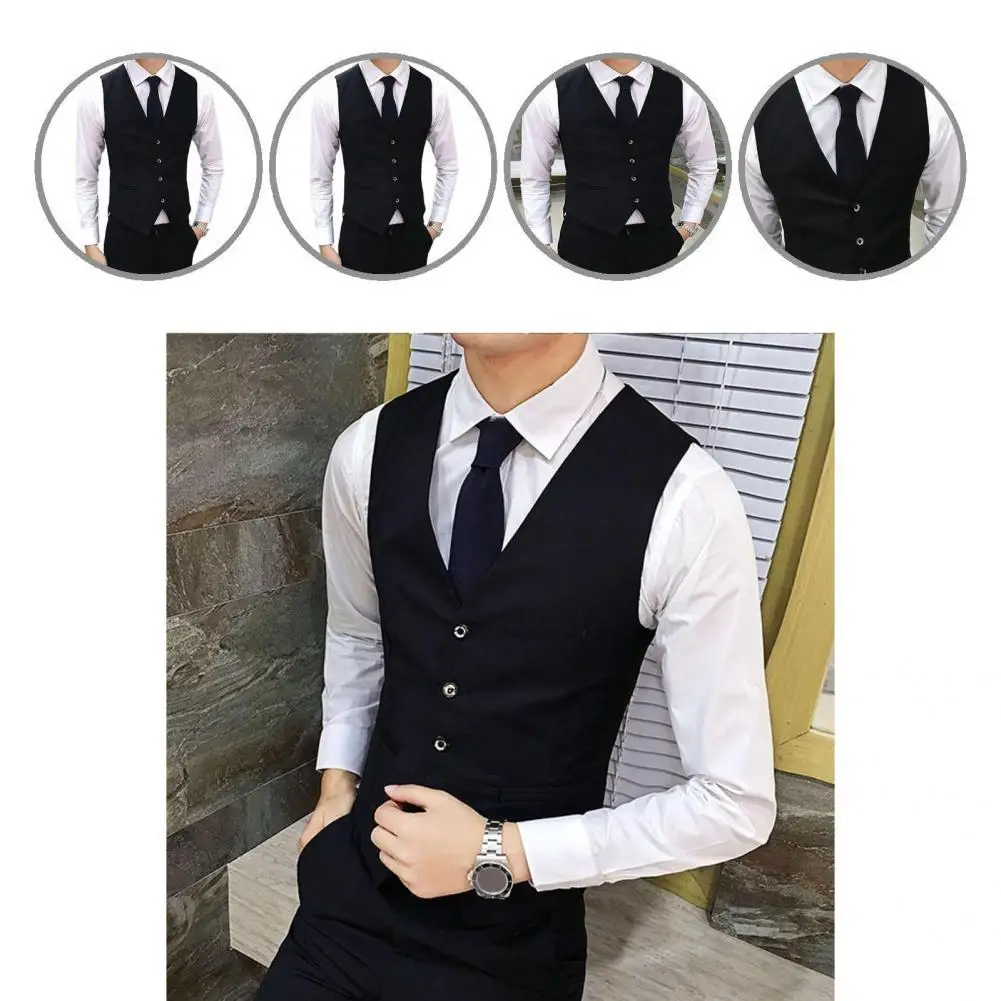 

Trendy Vest All Match Split Formal Autumn Waistcoat Men Vest Men Waistcoat