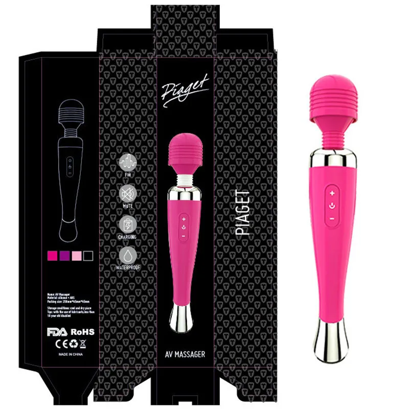 Мути-скоростной магический зарядка через USB палочка AV Вибратор Секс-игрушки для