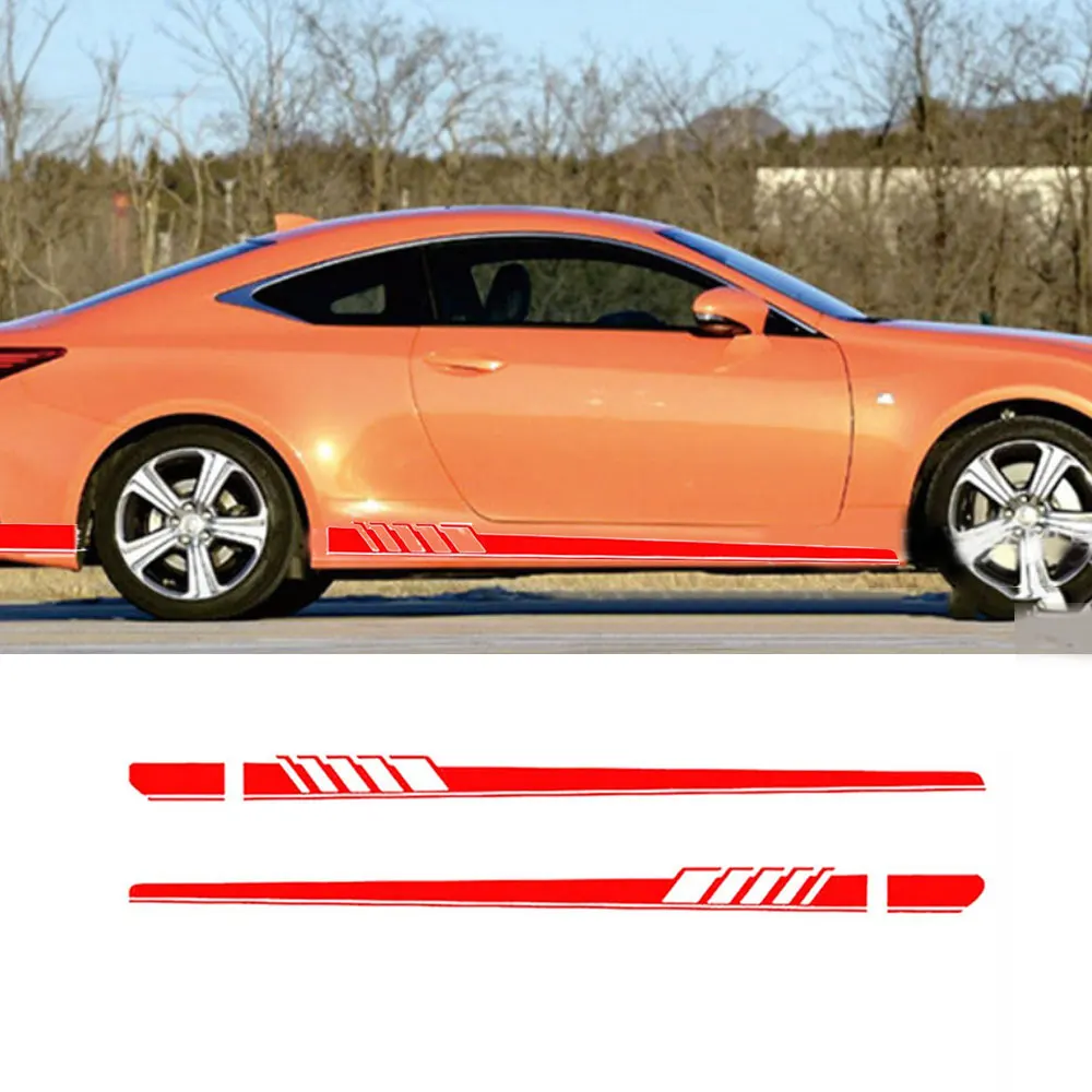 1 пара боковых наклеек для автомобиля наклейки кузова длинные полосы Mercedes Benz C