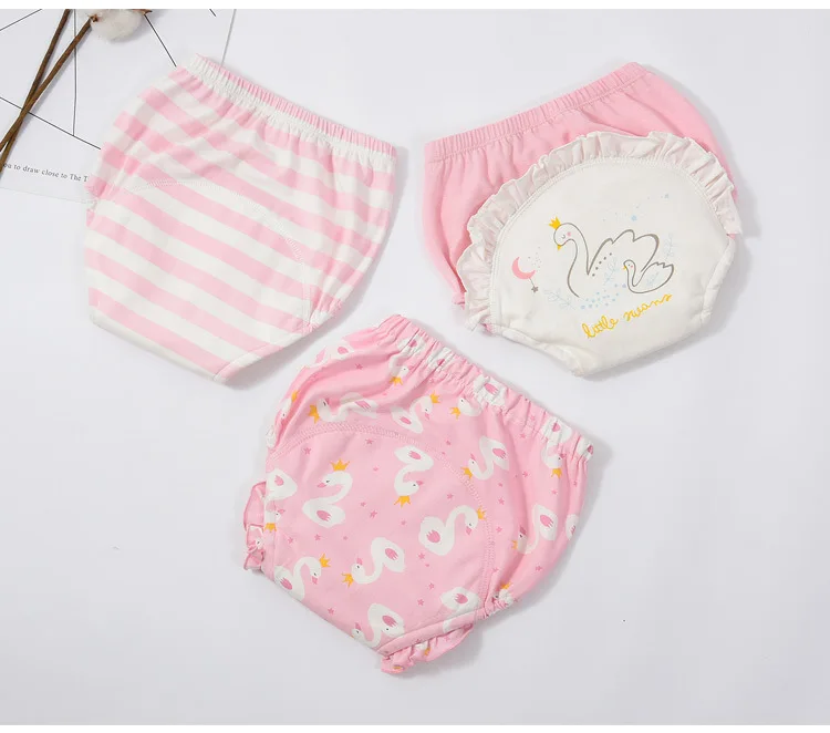 

Baby Cotton Training Pants Panties Baby Diapers Reusable Cloth Diaper Nappies Washable Infants Children Underwear Nappy Changing