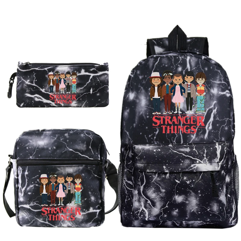 Рюкзак Plecak Mochila Stranger Things 3 рюкзак сумка для книг шт./компл. футляр на плечо школьные