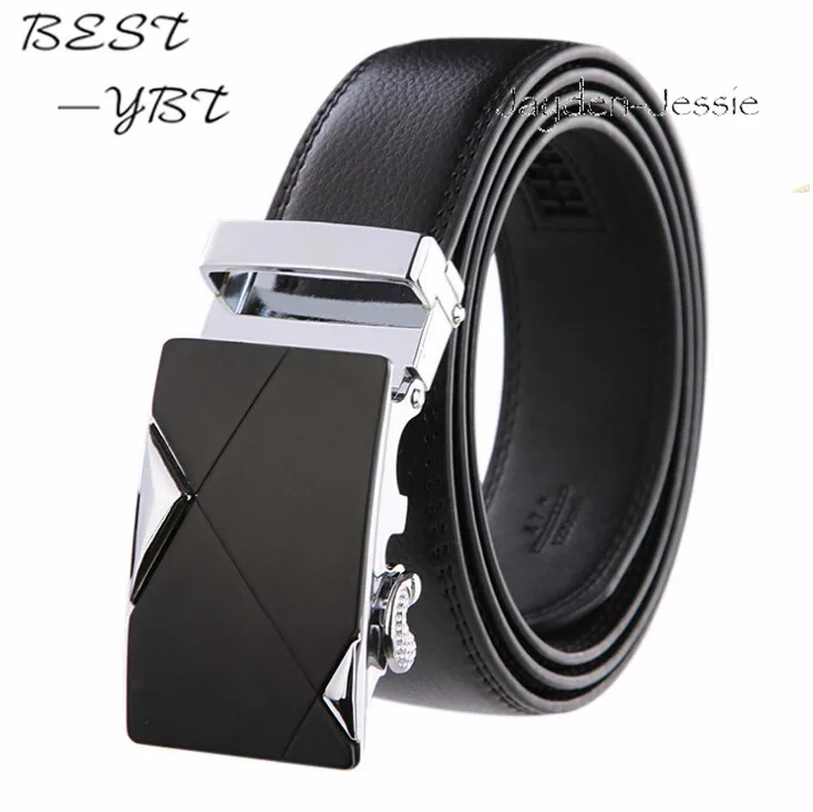 Новый модный дизайнерский кожаный ремень мужские ремни с автоматической пряжкой