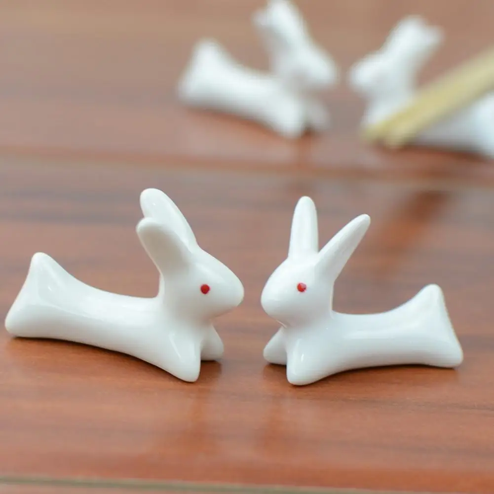 Милые керамические Мультяшные Белые Палочки с кроликом держатель для кухни