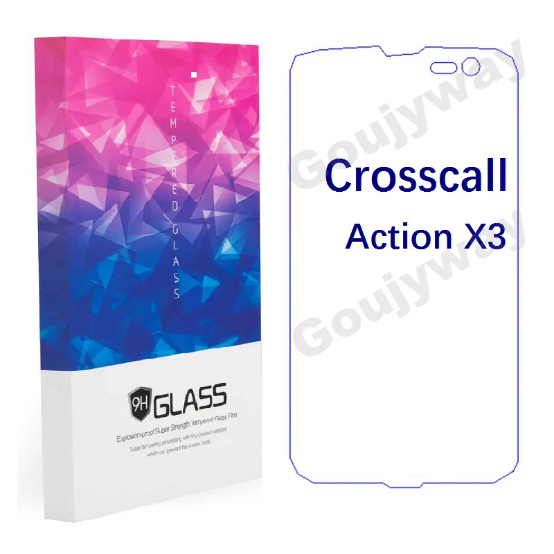 Защитная пленка из закаленного стекла Crosscall Action X3 для ЖК экрана|Защитные стёкла и