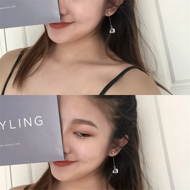 Модные квадратные серьги-подвески с кристаллами и кисточками для женщин девушек