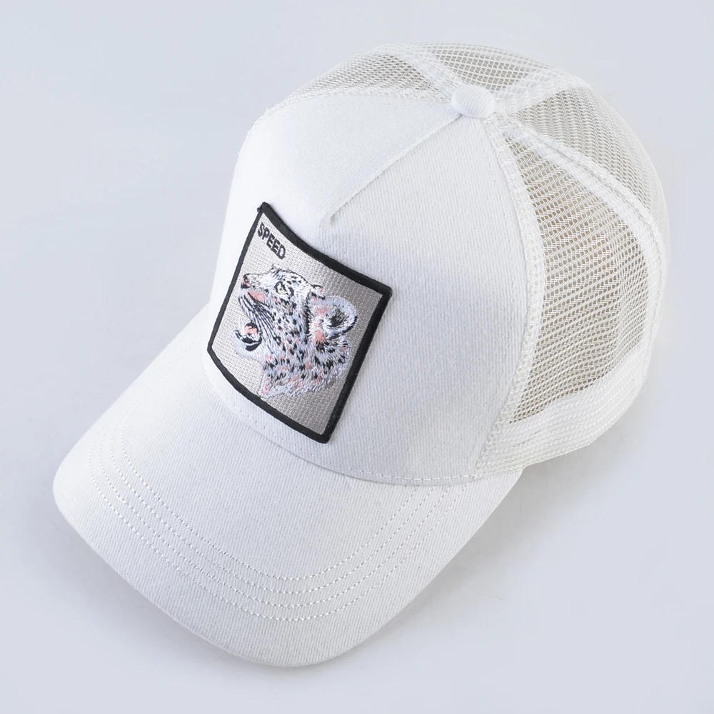 Кепка мужская в стиле хип-хоп с вышивкой снежный барс хлопчатобумажные бейсболки
