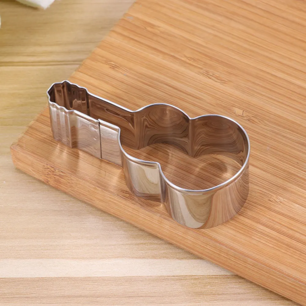 Форма для печенья из нержавеющей стали в форме гитары формы шоколада сделай сам