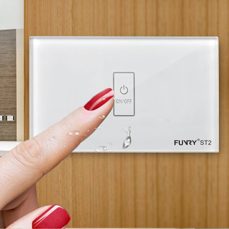 Funry ST2 1Gang США Стандартный емкостный сенсорный переключатель дистанционного