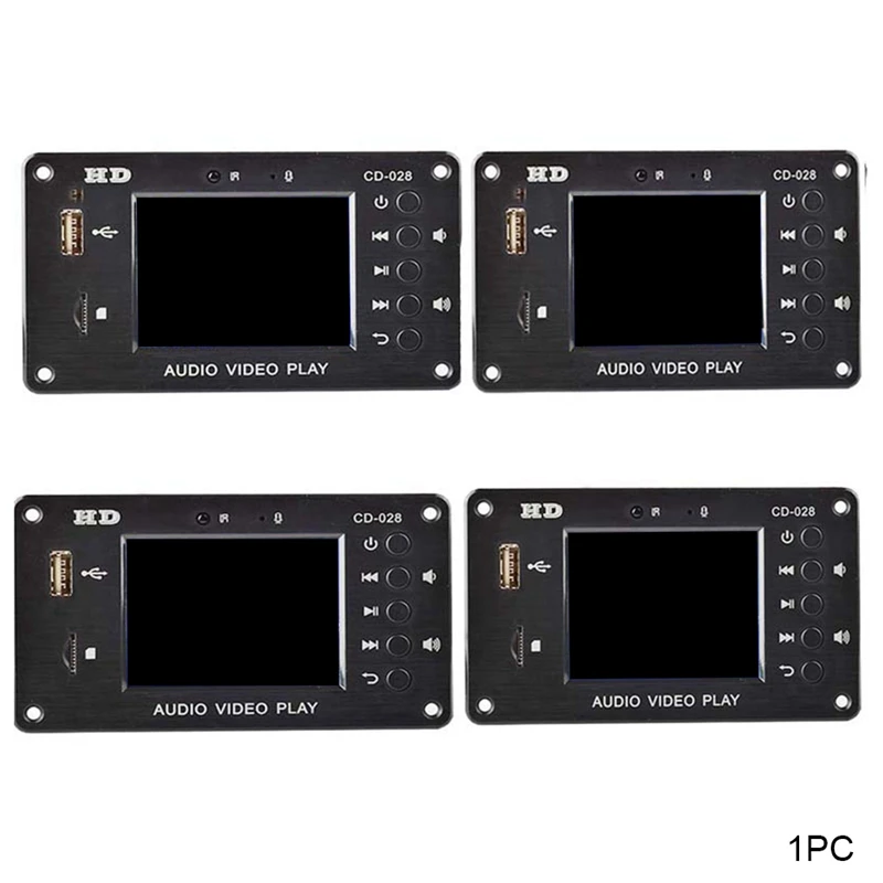 

Bluetooth 5.0 Remote Control Decode Board 7V to 24V Multi Player Timing Video USB Port Audio Multifunctional Clock MP4/5