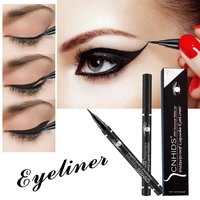 1 pack of waterproof black liquid eyeliner makeup ladies beauty eyeliner tool cosmetic eyeliner eyebrow pencil wholesale