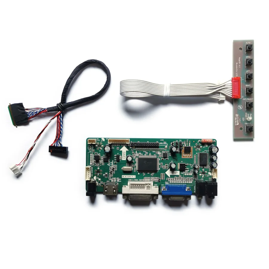 

Fit LP154WE3(TL)(A1)/(TL)(A2)/(TL)(B1)/(TL)(B2) Matrix 60Hz WLED LVDS VGA DVI 40 Pin 1680*1050 Monitor Controller Board Kit