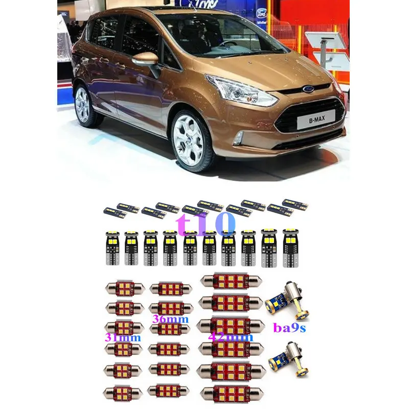 Светодиодный интерьер автомобиля огни для Ford b-max jk микроавтобус Ван коробка cmax dm2
