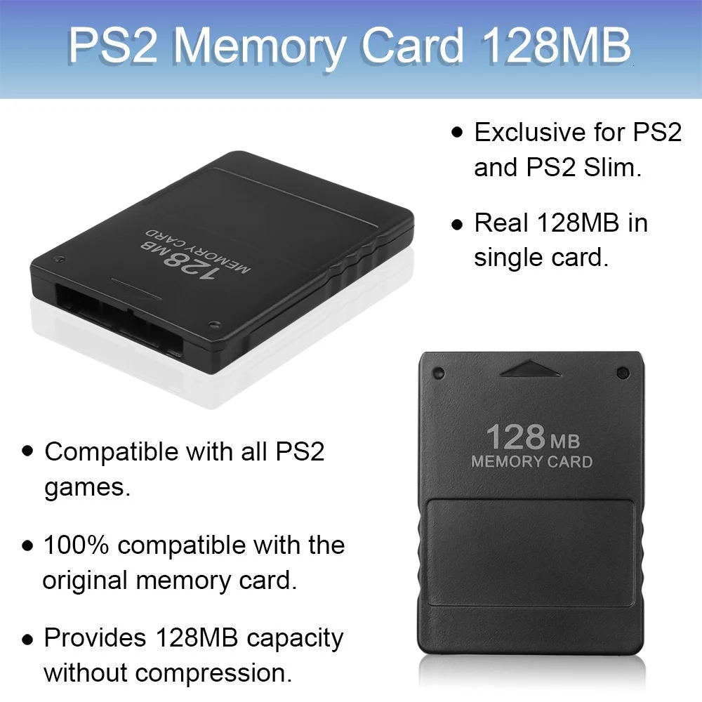Фото Карта памяти Kebidumei 128 Мб для Playstation2 карта сохранения данных в игре модуль Sony PS2 - Карта памяти Kebidumei 128 Мб для Playstation2 карта сохранения данных в игре модуль Sony PS2 -