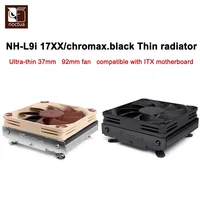 Noctua NH-L9i-17xx Chromax.Black Thin CPU Cooler ITX Small Case Down Pressure Air-cooled Radiator 92mm PWM Fan For Intel LGA1700