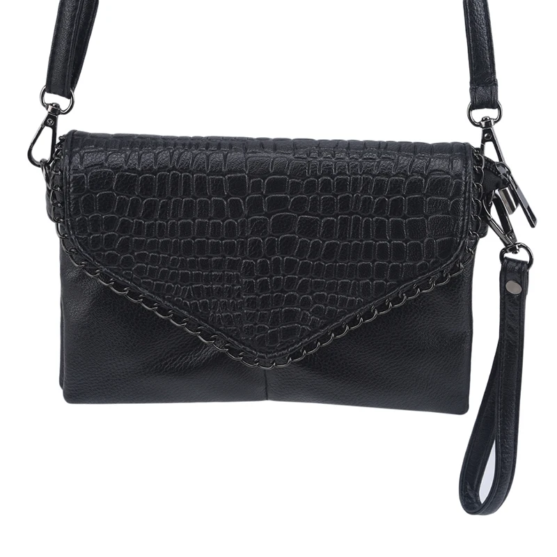 

New Soft Leather Women Messenger Bag Casual Women Shoulder Crossbody Bag Female Handbag Black Girl Bag