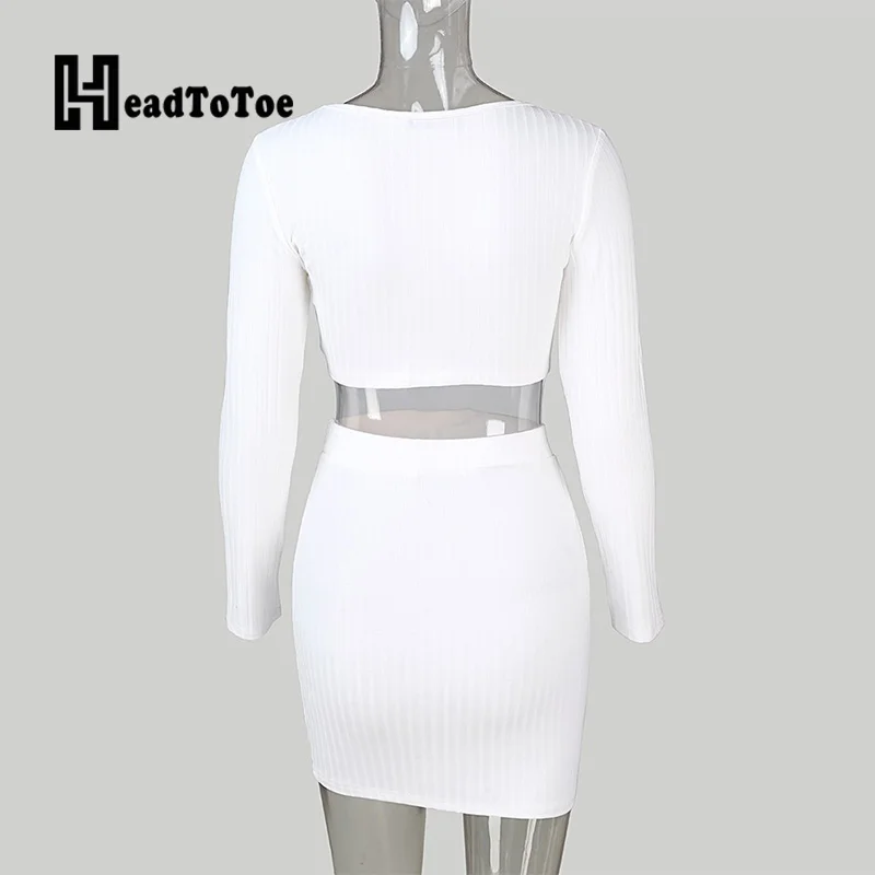 Женский однотонный ребристый укороченный топ с v-образным вырезом наборы