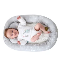 new baby bassinet for bed portable baby lounger for newborn crib breathable and sleep nest with pillow hot sell