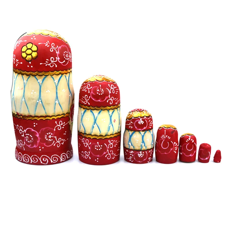 Красивый набор из 7 милашек Матрешка Русская кукла деревянные куклы игрушка FJ88|doll