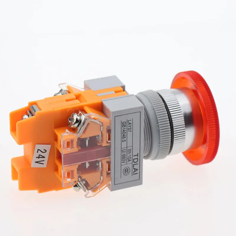 Светодиодная Аварийная остановка 22 мм поддерживается со светодиодной