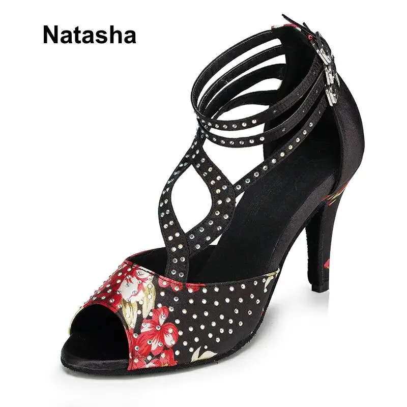 Обувь для латиноамериканских национальных танцев Natasha хит продаж бальных на