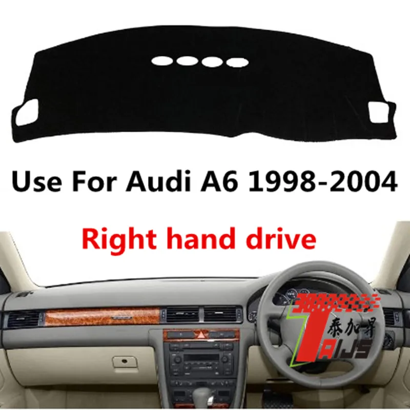 

Taijs, правый руль, высокий полиэстер, анти-УФ, зеркальная крышка, коврик для приборной панели для Audi A6 1998 1999 2000 2001 2002