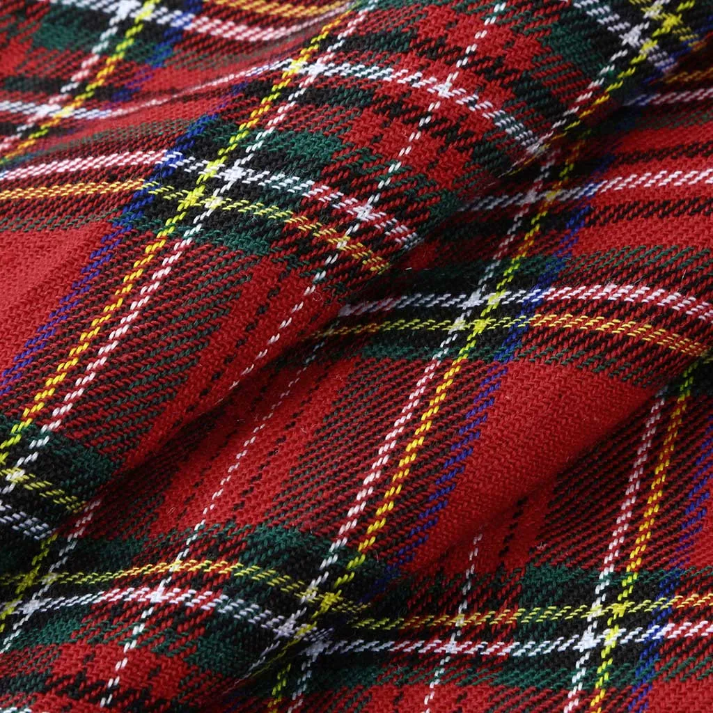 

Dress For Women Sexy Vintage Long Sleeve Plaid Cocktail Evening Party Long Dress Female Vestidos Dresses Print New Year Sukienki