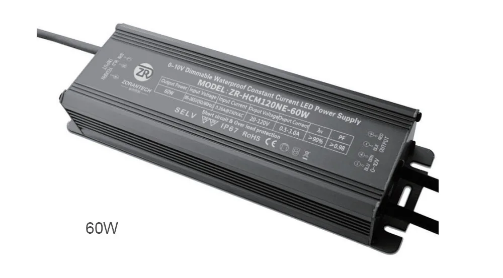 60W 100W 150W Водонепроницаемый Светодиодный драйвер 0-10V 4 в 1 Функция затемнения(1-10V или ШИМ или резистор) уличный трансформатор светильник